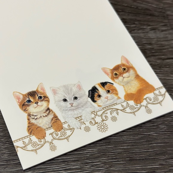 Kittens Cat Travel Postcard Set ❘ Card (contains 8 sheets of 2 kitten patterns) - Picture 4 of 7